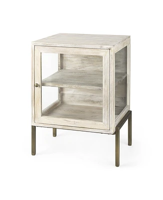 Solid Wood Square End Table for Living Room or Bedroom