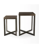 Traditional Solid Wood Square End Table – Timeless Accent Piece