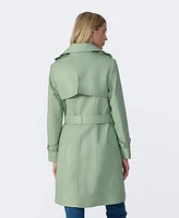 Furniq Uk Women's Leather Trench Coat, Created for Macy's
