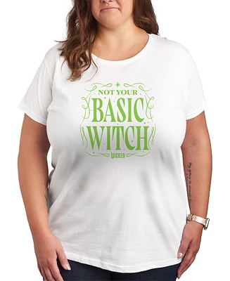 Hybrid Apparel Plus Wicked Not Your Basic Witch Graphic T-Shirt