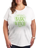 Hybrid Apparel Plus Wicked Not Your Basic Witch Graphic T-Shirt