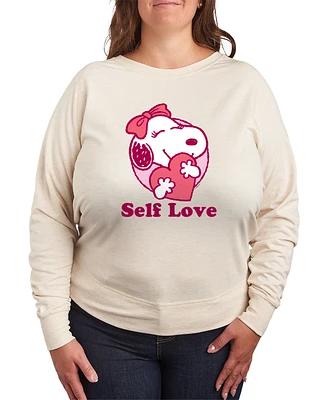 Hybrid Apparel Plus Peanuts Self Love Graphic Pullover T-Shirt