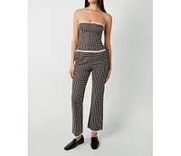 WeWoreWhat Women's Crop Straight Pant