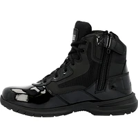 Rocky Men's Cadet 6" Black Side Zip Public Service Boot