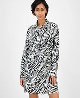 Sam Edelman Women's Printed Collared A-Line Dress