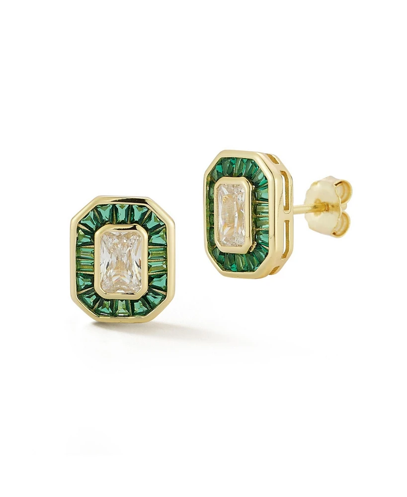 Rachel Zoe 14K Gold Plated Sterling Silver Studs