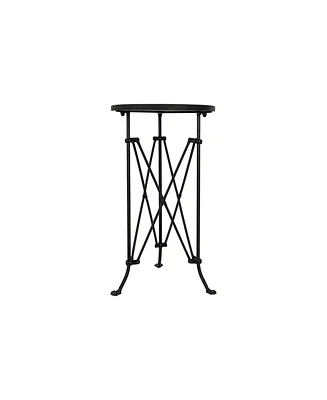 Creative Co-op 14" Metal Vintage Charm Round Side Table