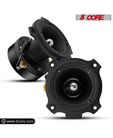 5 Core 6.5 inch Car Speakers & Tweeters Combo/ 2 Mid Range Speakers| 4Ohm, 2 Premium Tweeters - MR6.5-4oHMX2Pcs+Tw-BULLET180X2Pcs