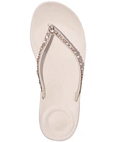 FitFlop Women's Iqushion Embellished Ergonomic Flip Flop Sandals