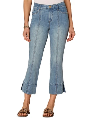 Democracy Petite "Ab"solution High-Rise Kick Flare Jeans
