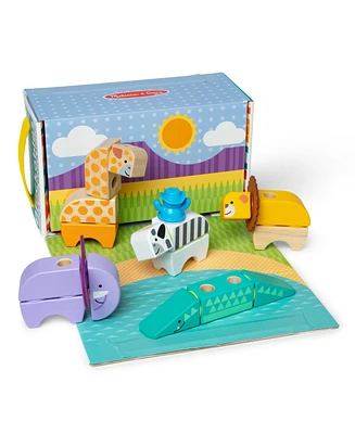 Melissa and Doug Blockables Safari Play Set