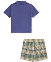 Polo Ralph Lauren Baby Boys Polo Shirt & Madras Shorts Set