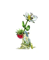 Swarovski Idyllia Frog, Bee and Strawberry Figurine