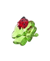 Swarovski Idyllia Ladybug and Clover Figurine