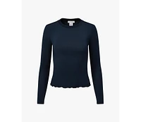 WeWoreWhat Women's Long Sleeve Crewneck Top