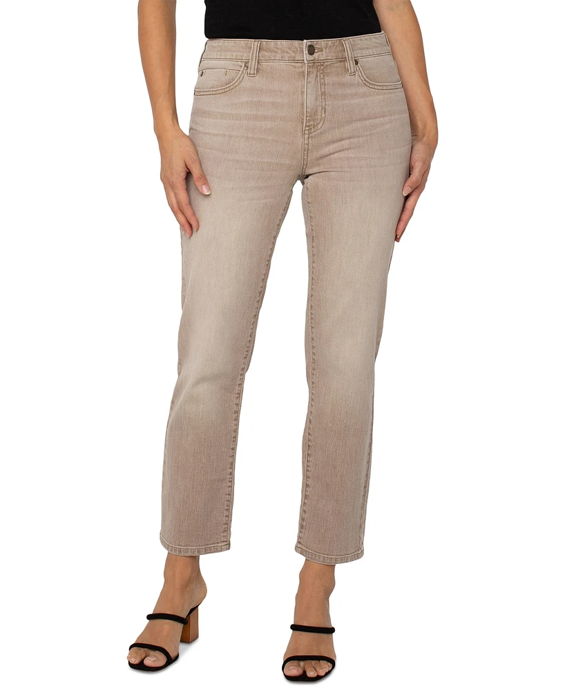 Liverpool Los Angeles Women's Liv Mid Rise Slim-Leg Ankle Jeans