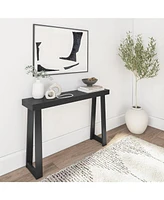 Plank+Beam Solid Wood Console Table, 46.25 Inch, Sofa Table, Narrow Entryway Table for Hallway, Behind The Couch, Living Room, Foyer, Easy Assembly