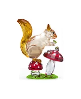 Swarovski Idyllia Squirrel and Mushrooms Figurine