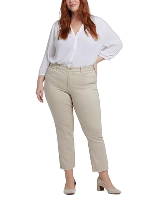 Nydj Plus Marilyn Straight Ankle Jeans