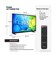 40" Class 4K Fhd Lcd Smart Tv - UN40F6000FFXZA