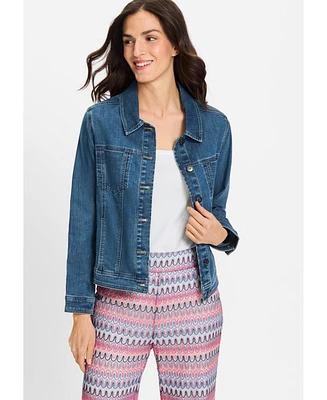 Olsen Women's Power Stretch Denim Jacket
