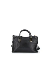Pre-Owned Balenciaga Small City Classic Metallic Edge Bag Leather