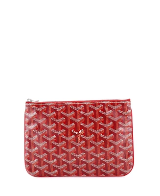 Pre-Owned Goyard Pm Senat Zip Pouch Coated Canvas