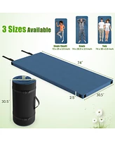 Foldable Camping Mattress with High density foam Cushion Anti-slip Bottom