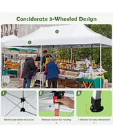10 x 20 Feet Outdoor Pop-Up Patio Folding Canopy Tent