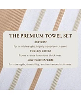 Linery & Co. Luxurious Cotton Decorative 4-Piece Hand Towel Set