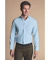 Charles Tyrwhitt Men's Non-Iron Stretch Twill Slim Fit Shirt Single Cuff