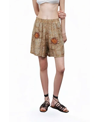 Nocturne Women's Patterned Mini Shorts