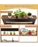 Outdoor Mud Kitchen for Kids with Rotatable Faucet and Removable Sink
