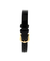 Pre-Owned Cartier Baignoire Quartz Watch in Gold and Leather 18mm