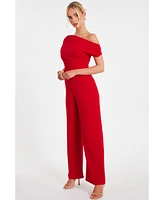 Quiz Women's Scuba Crepe Cap Sleeve Jumpsuit