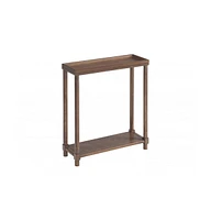 Set of Two Rectangular End Tables with Shelf – Practical and Stylish Wood for Small Spaces