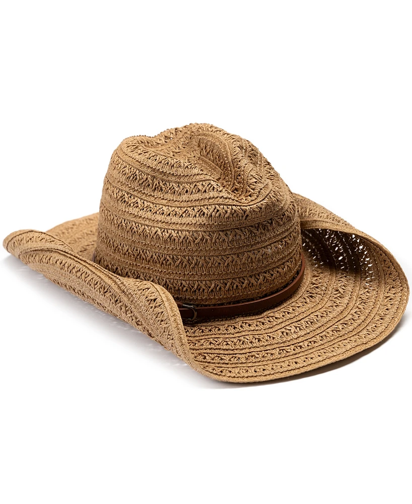 Vince Camuto Open Weave Cowgirl Hat