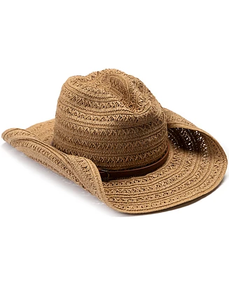 Vince Camuto Open Weave Cowgirl Hat