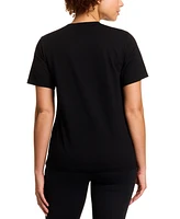 Reebok Women's Cotton Logo-Graphic Crewneck T-Shirt