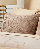 Donna Karan Home Foil Printed and Textured Decorative Pillow, 16" x 20"