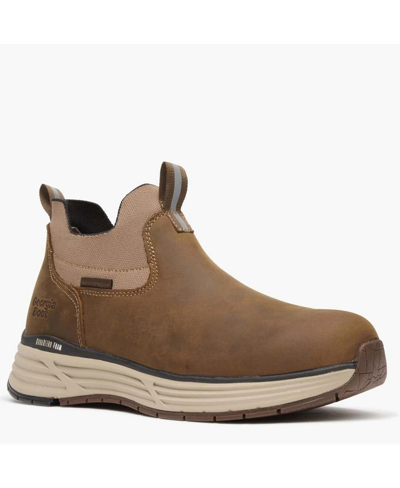 Georgia Boot Men's DuraBlend Sport Waterproof Chelsea Work