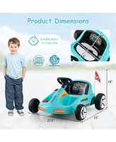 12V Electric Go Kart for Kids Race Toy with Remote Control and Music