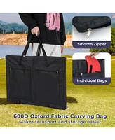 4-in-a-row Game Set Wooden Jumbo 4-to-Score with Carrying Bag