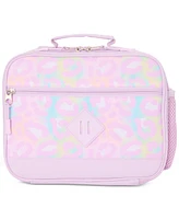 InMocean Big Girls Pastel Cheetah Backpack & Lunch Bag Set