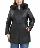 Bgsd Plus Greta Leather Parka Coat
