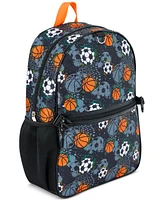 InMocean Big Boys All-Star Sports Backpack, Lunch Bag & Headphone Set