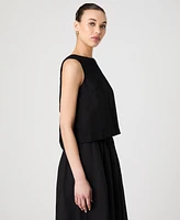 French Connection Women's Birdie Crewneck Sleeveless Top