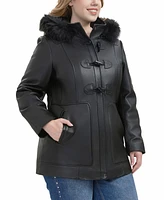 Bgsd Plus Flora Leather Toggle Coat