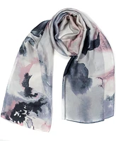 Vince Camuto Ink Bloom Oblong Scarf