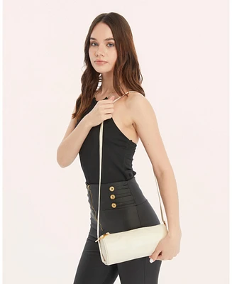 Cylinder Leather Shoulder Bag